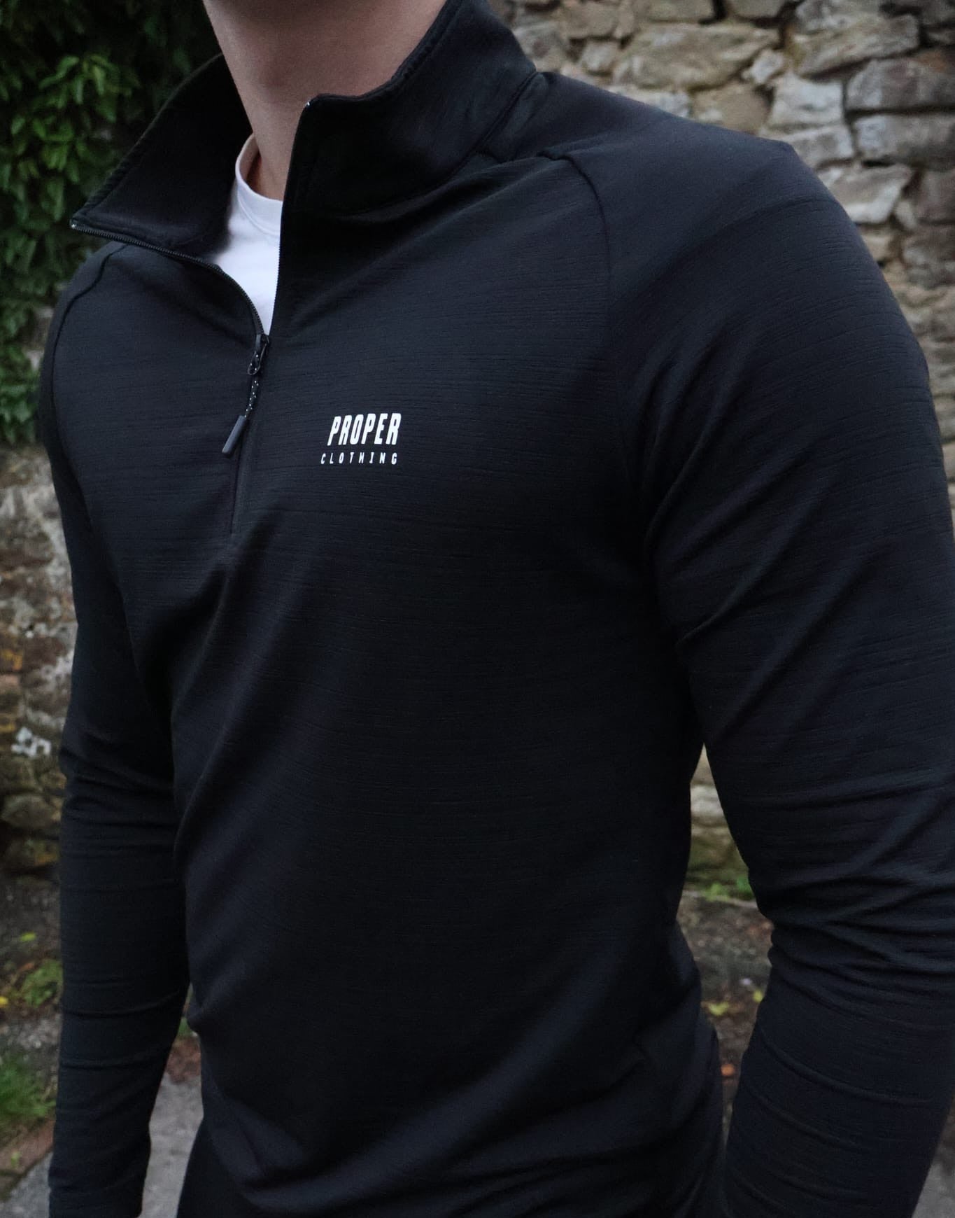 men's premium long sleeve quarter zip zoom in 